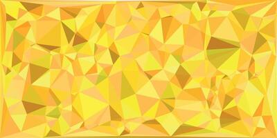Yellow and gold background with triangles and polygons vector