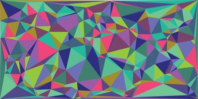 Abstract geometric pattern with multicolored triangles vector