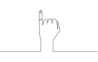 Little finger up sign. Hand gesture with pinky meaning i swear or promise. Continuous line drawing. little finger and thumb. Illustration editable outline icon vector