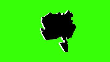 green screen 3d map of Valmiera in latvia video