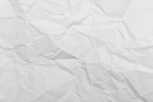 White Paper Texture background. Crumpled white paper abstract shape background with space paper recycle photo