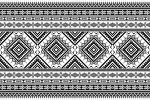 Abstract Ethnic geometric black and white art design for cloth, fabric paper vector