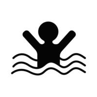 symbol drowning child concept vector