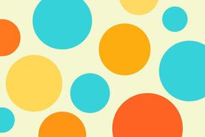 colorful abstract big dots pattern background. template summer concept vector