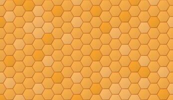 Abstract yellow honeycomb pattern background graphic illustration. vector