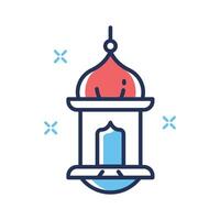 Have a look at this premium outline icon of islamic lantern vector