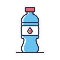 A captivating outline style icon of water bottle vector