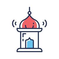 Catch a sight of this latest outline style icon of mosque speaker vector