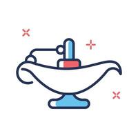Check out out premium outline style icon of oil lamp vector