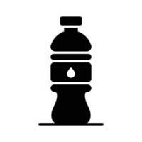A captivating glyph style icon of water bottle vector