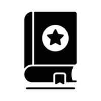 Get this amazing glyph style icon of religious book vector