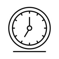 Check out our latest line style icon of wall clock. vector