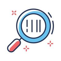 A captivating outline icon of check barcode scanner vector