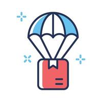 Check out this linear icon of air delivery vector