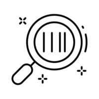 A captivating outline icon of check barcode scanner. vector