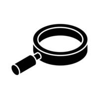 A visually appealing isometric icon showing magnifier. vector