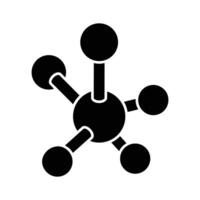 Get a glimpse of this isometric icon of molecules. vector