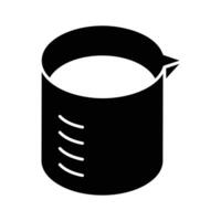 Here is an isometric icon showing a beaker. vector