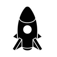 Modern isometric icon displaying a rocket launch. vector