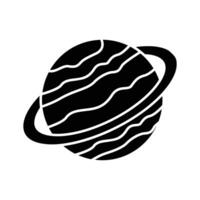 An editable isometric style icon featuring a planet. vector