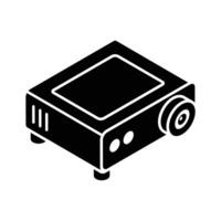 Check out this isometric icon of projector. vector