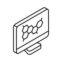 Premium isometric outline icon showcasing science technology. vector