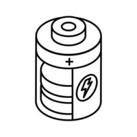 Latest isometric icon showing a charging cell. vector