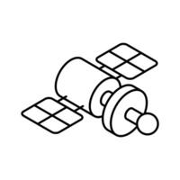 Well crafted isometric icon showing satellite vector