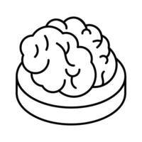 Trendy isometric style icon of a brain.. vector