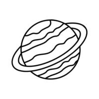 An editable isometric style icon featuring a planet.. vector