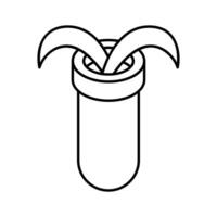An editable isometric style icon of plant test.. vector