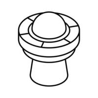 Get this isometric style icon of a ufo object.. vector
