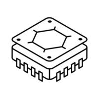 Check out this isometric icon of processor chip.. vector