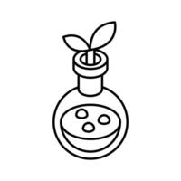 A premium isometric icon of advanced botany test.. vector