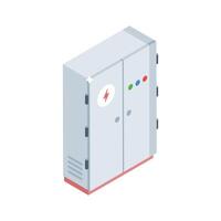 Check out this isometric icon showing electrical box vector