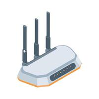 Check out this isometric icon showing router network device vector