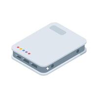 Check out this isometric icon of external hard drive vector