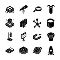 Check out modern pack showing science and technology study isometric icons... vector