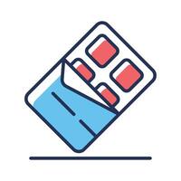 Easy to edit linear style icon showing chocolate bar vector