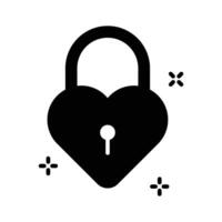 Check out our latest line style icon of heart lock. vector
