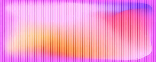 Modern abstract background with vertical lines soft gradient in pink, purple and orange tones. Smooth and flowing aesthetic, fractal glass gradient background vector