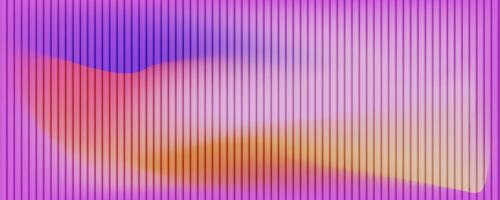 Background with vertical lines, soft gradient in pink, purple and orange tones. Smooth and flowing aesthetic, fractal glass gradient background vector