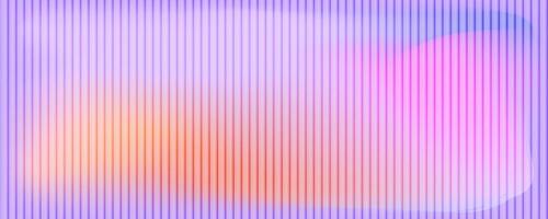 Modern abstract background with vertical lines soft gradient in pink, purple, orange tones. Smooth and flowing aesthetic, fractal glass gradient background vector