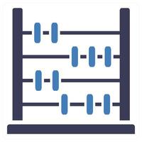 Abacus icon concept in blue color vector