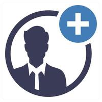 Accounts icon concept in blue color vector