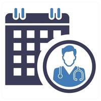 Appointment Booking icon concept in blue color vector