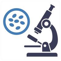 Bacteria icon concept in blue color vector