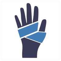 Bandage icon in blue color vector