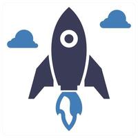 Boost icon concept in blue color vector
