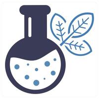 Biochemistry icon concept in blue color vector